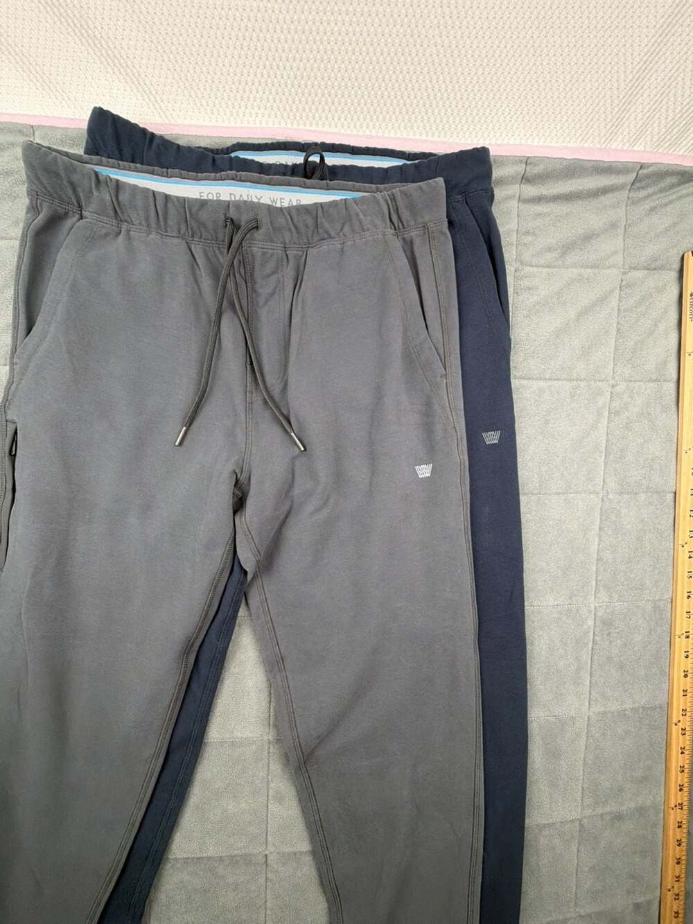 Mack Weldon ACE Sweatpants Men's Medium Gray And Navy Joggers 2-Pack
